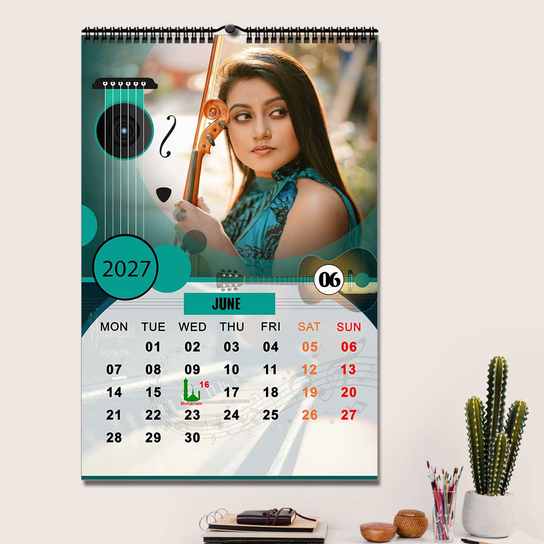 2027 Personalized Wall Calendar | 12 Pages Photo Calendar | 12×18 Inch Design 3 - Image 7