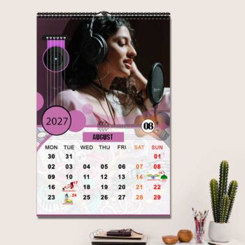 2027 Personalized Wall Calendar | 12 Pages Photo Calendar | 12×18 Inch Design 3 - Image 9