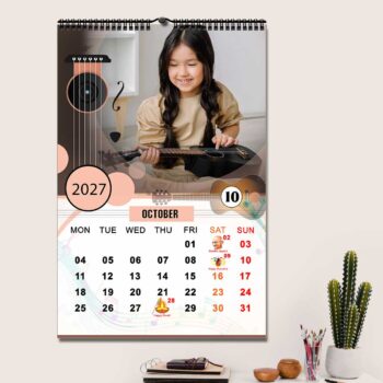 2027 Personalized Wall Calendar | 12 Pages Photo Calendar | 12×18 Inch Design 3 - Image 11