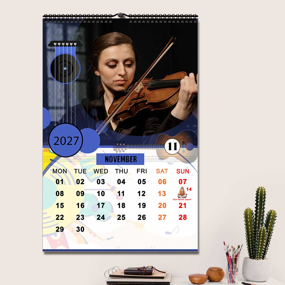 2027 Personalized Wall Calendar | 12 Pages Photo Calendar | 12×18 Inch Design 3 - Image 12