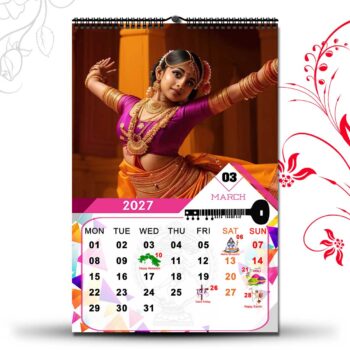 2027 Personalized Wall Calendar | 12 Pages Photo Calendar | 12×18 Inch Design 2 - Image 4