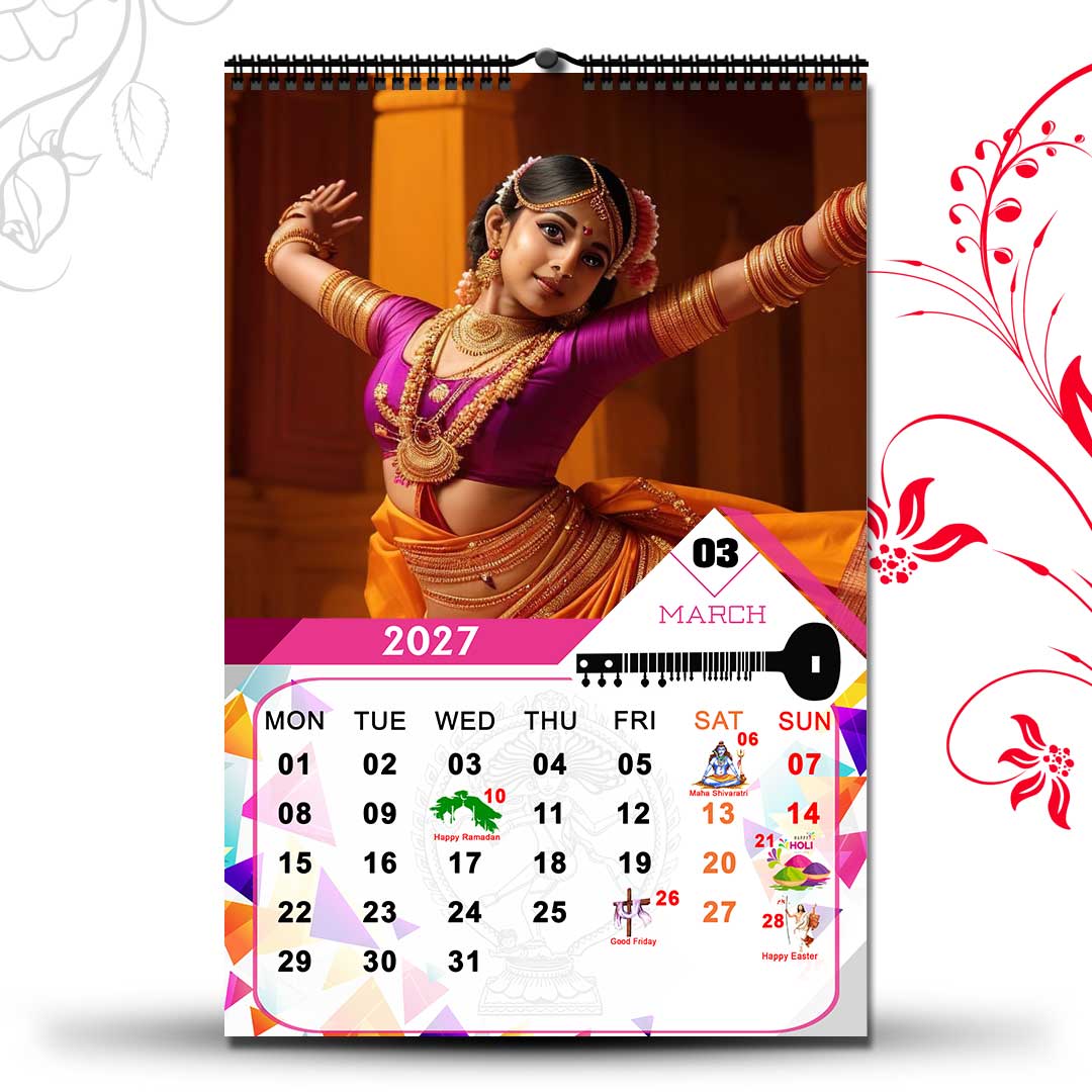 2027 Personalized Wall Calendar | 12 Pages Photo Calendar | 12×18 Inch Design 2 - Image 4