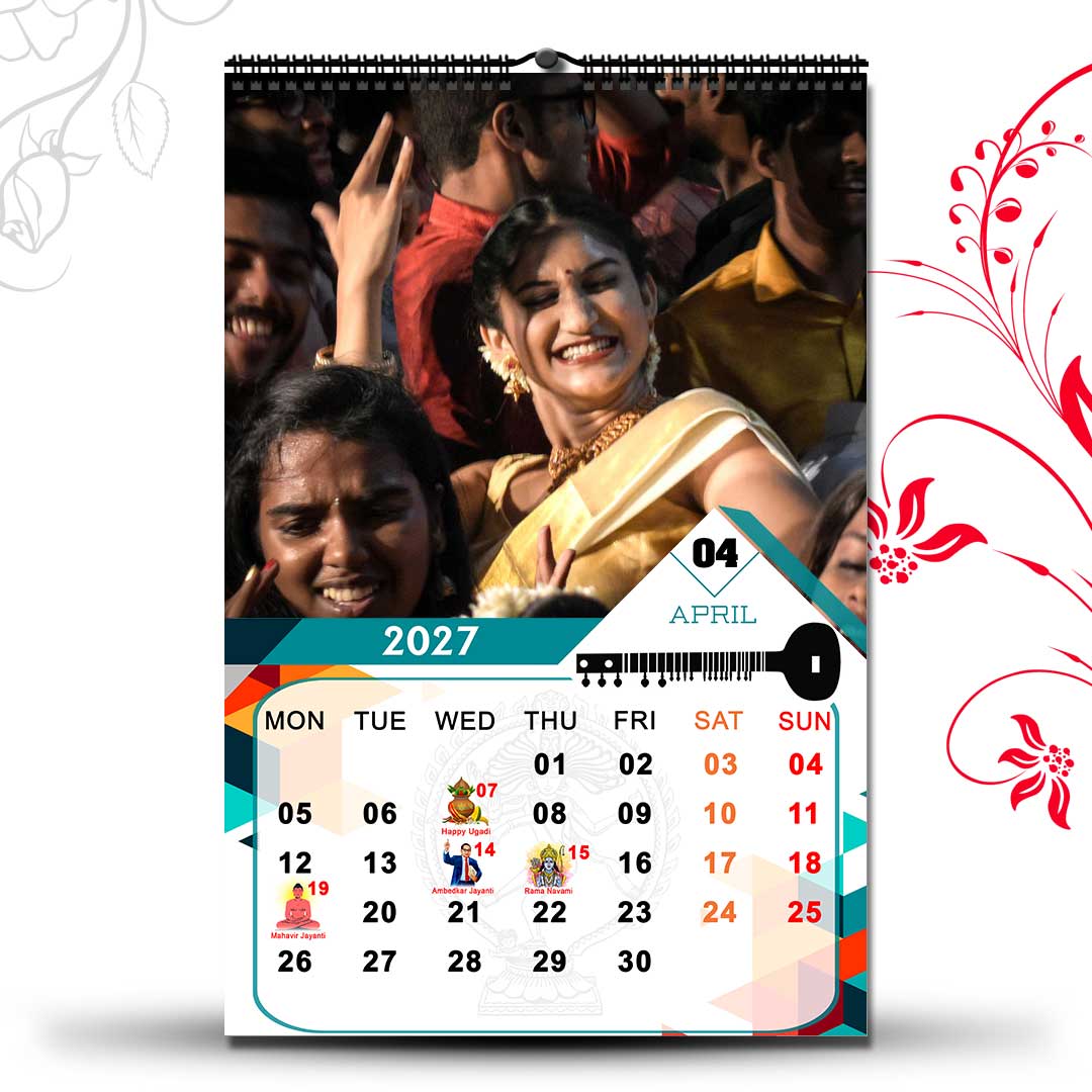 2027 Personalized Wall Calendar | 12 Pages Photo Calendar | 12×18 Inch Design 2 - Image 5