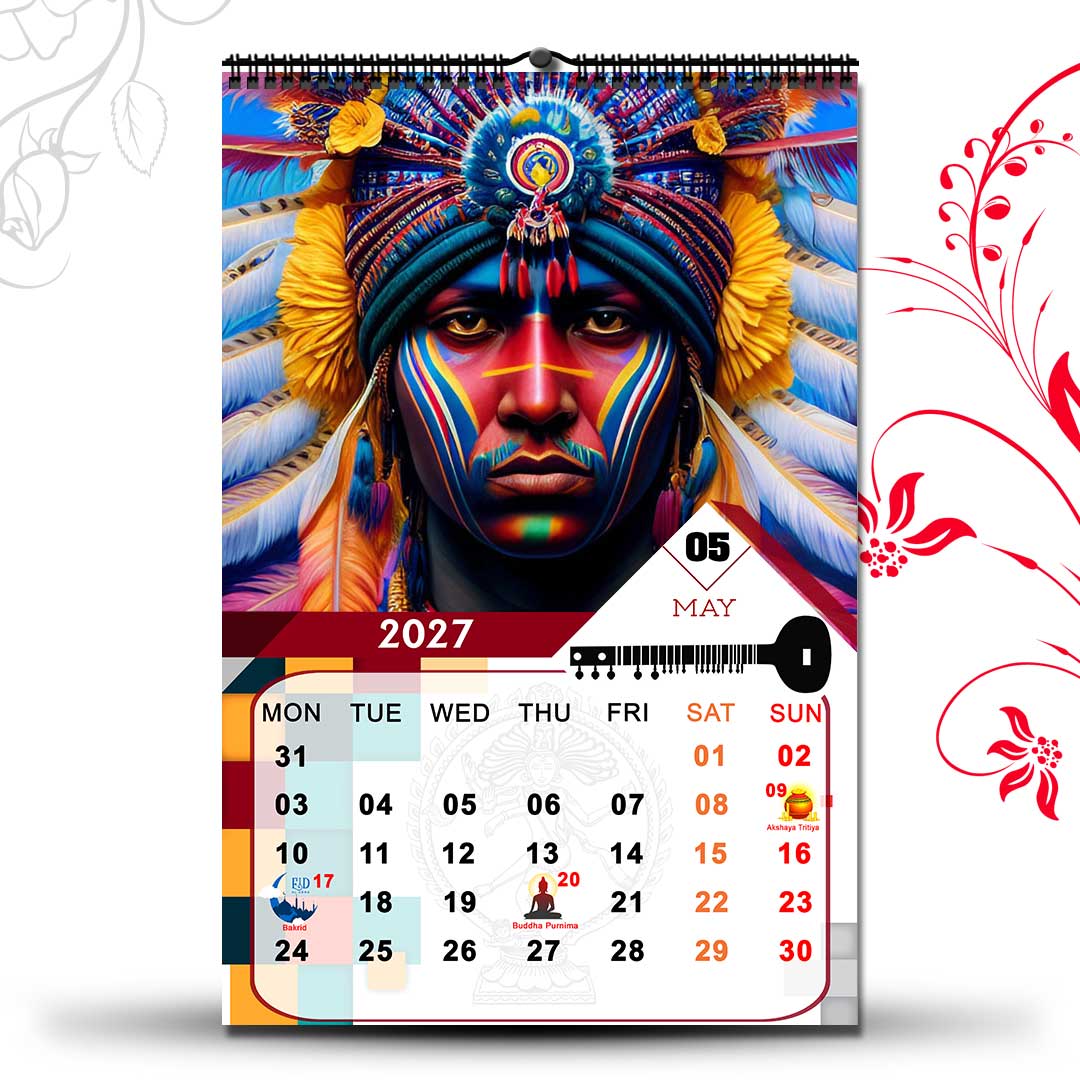 2027 Personalized Wall Calendar | 12 Pages Photo Calendar | 12×18 Inch Design 2 - Image 6
