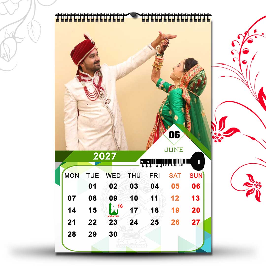 2027 Personalized Wall Calendar | 12 Pages Photo Calendar | 12×18 Inch Design 2 - Image 7