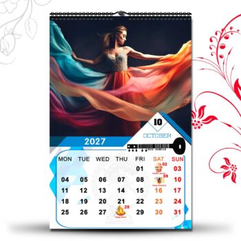 2027 Personalized Wall Calendar | 12 Pages Photo Calendar | 12×18 Inch Design 2 - Image 11