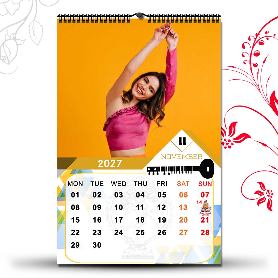 2027 Personalized Wall Calendar | 12 Pages Photo Calendar | 12×18 Inch Design 2 - Image 12