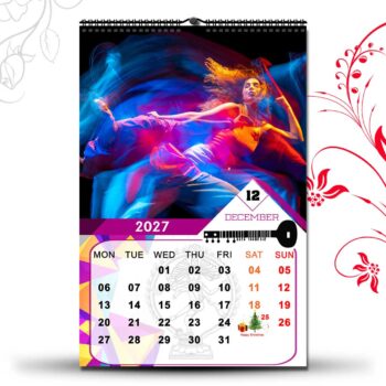 2027 Personalized Wall Calendar | 12 Pages Photo Calendar | 12×18 Inch Design 2 - Image 13