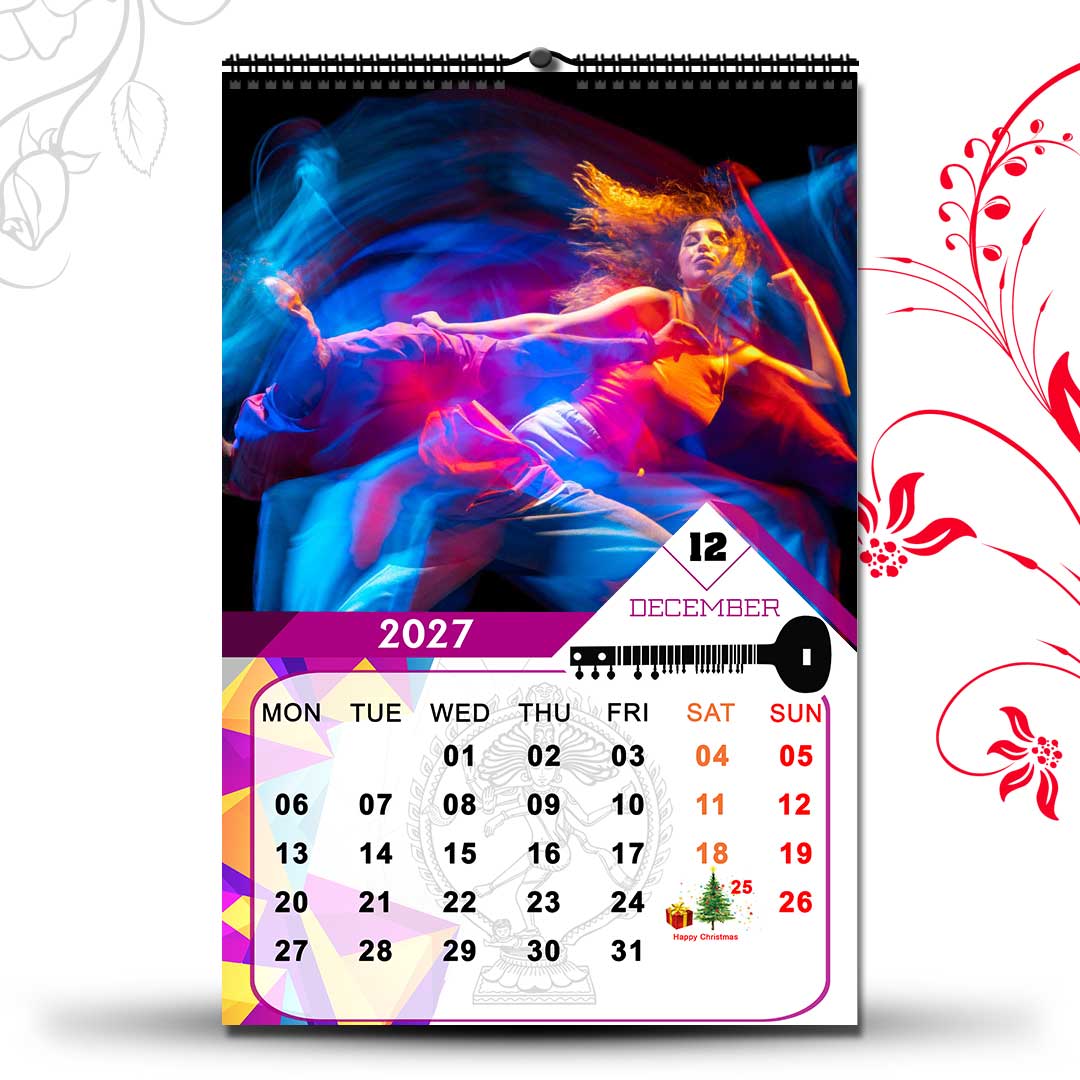 2027 Personalized Wall Calendar | 12 Pages Photo Calendar | 12×18 Inch Design 2 - Image 13