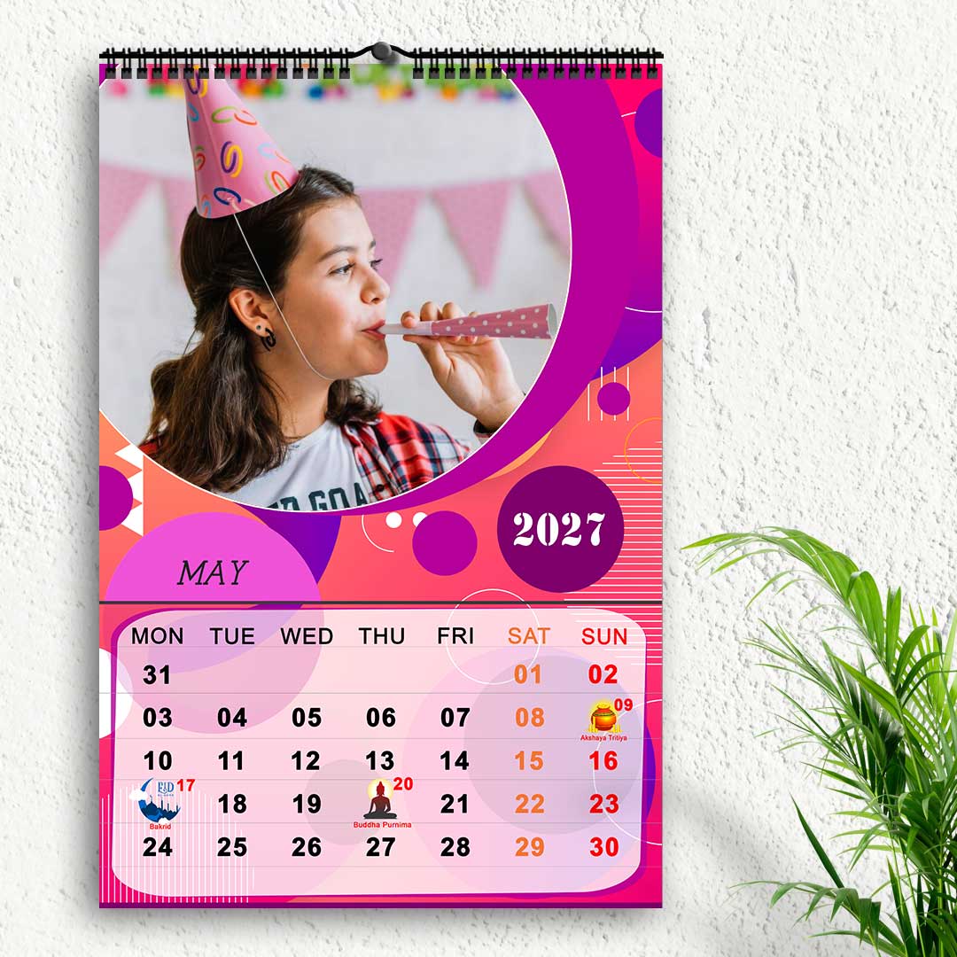 2027 Personalized Wall Calendar | 12 Pages Photo Calendar - Image 6