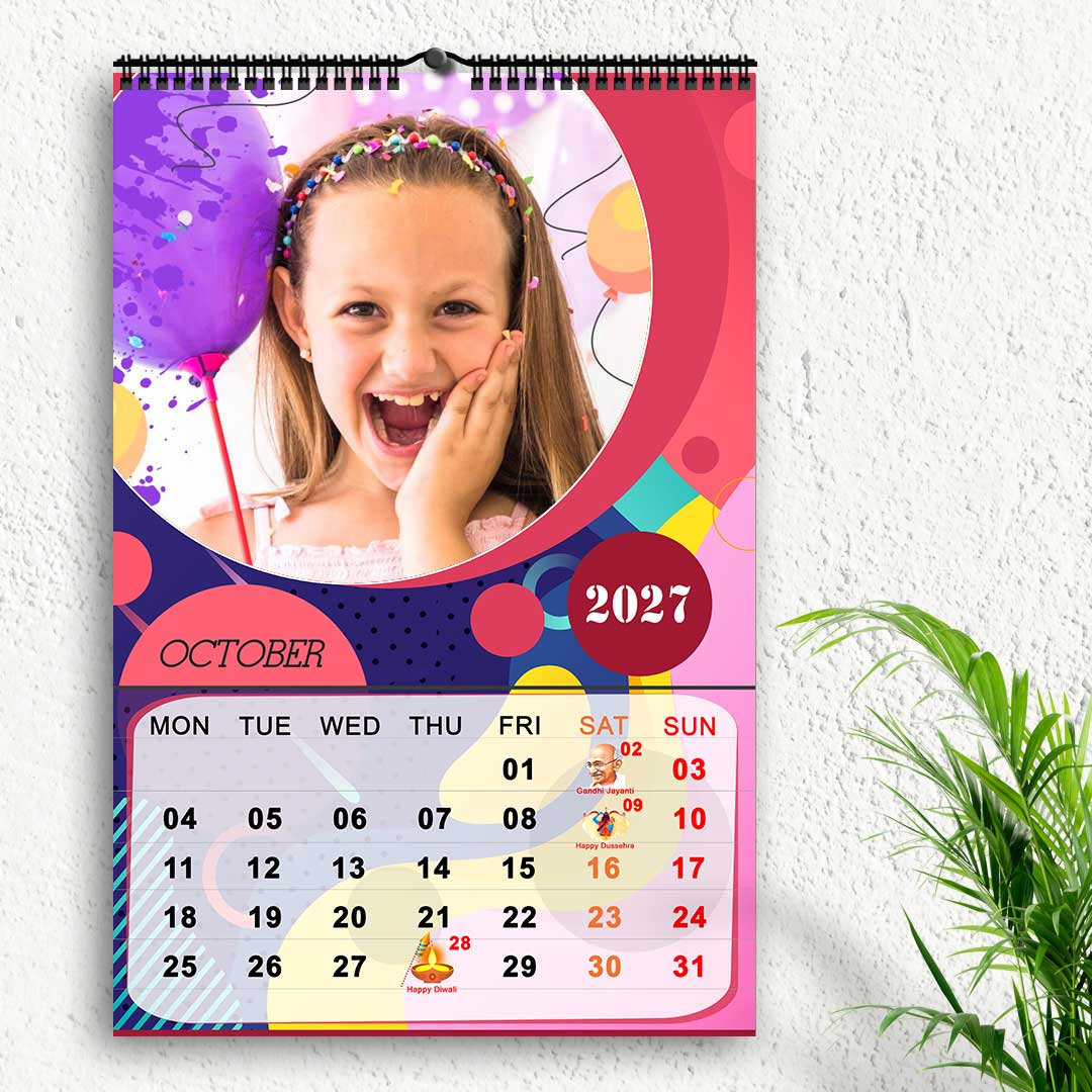 2027 Personalized Wall Calendar | 12 Pages Photo Calendar - Image 11