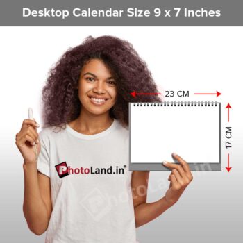 2024 Personalized Desktop Calendar | Table top Photo Calendar | 9 x 6 Inches Horizontal Design 02 16