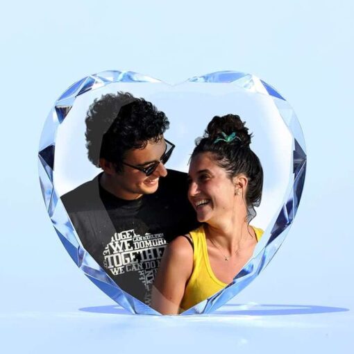 Personalized UV print Crystal Heart Cut Diamond 1