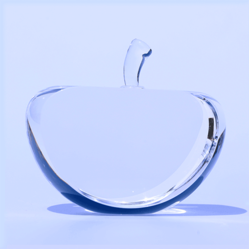 Personalized UV print Crystal Plain Apple 2