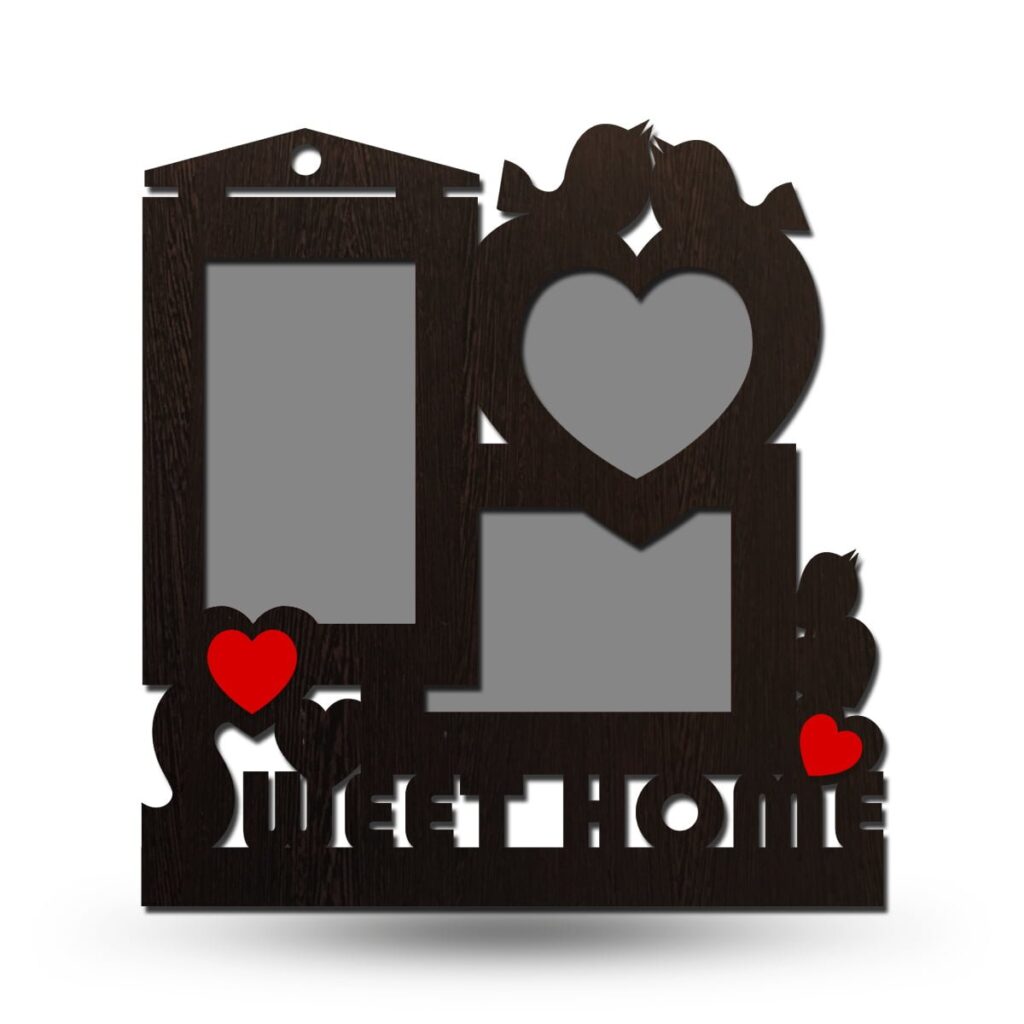 Personalized Love Heart Collage Photo Frame