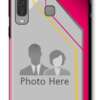 Personalized Galaxy A9 (2018) Abstract Pink with Black Back Case 1