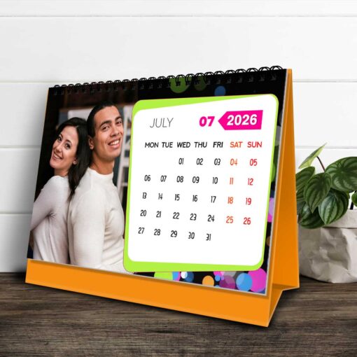 2026 Personalized Desktop Calendar | Table top Photo Calendar | 9 x 6 Inches Horizontal Design 10 - Image 9