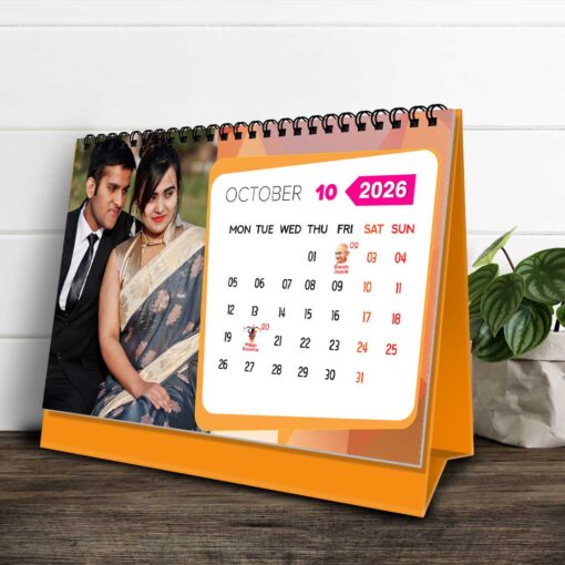 2026 Personalized Desktop Calendar | Table top Photo Calendar | 9 x 6 Inches Horizontal Design 10 - Image 12