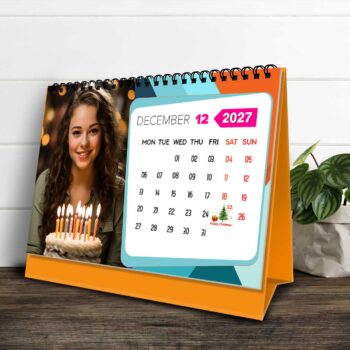 2027 Personalized Desktop Calendar | Table top Photo Calendar | 9 x 6 Inches Horizontal Design 10 - Image 14