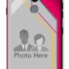Personalized LG G7-Abstract Pink with Black Back Case 2