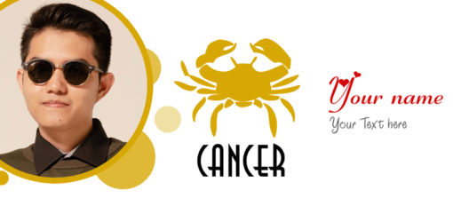 Personalized Two Tone Black Mug Cancer Sun Sign Design 14 1