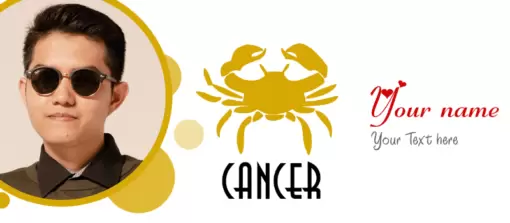 Personalized White Mug Cancer Sun Sign Design 14 1