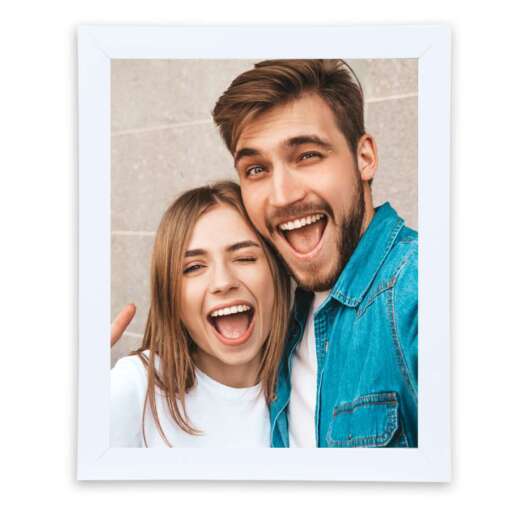 Personalized White Synthetic Photo Frame Design 2 1
