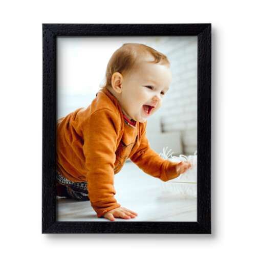 Personalized Dark Brown Doted Synthetic Photo Frame Design 26 1
