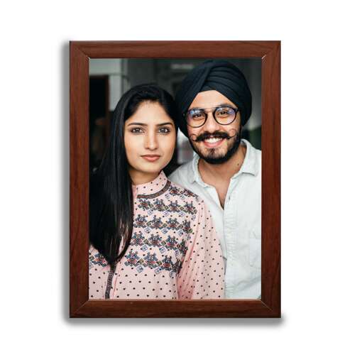 Personalized Brown Synthetic Photo Frame Design 25 1