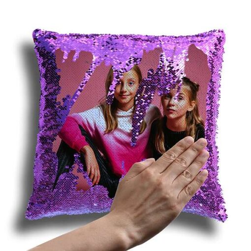 Personalized Magic Photo Pillow-Violet 1