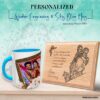 Birthday Combo Gifts | Wood engraving | Sky blue mug pack of 2 10