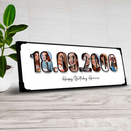 Personalized Frame The Date Lamination | Birthday 1