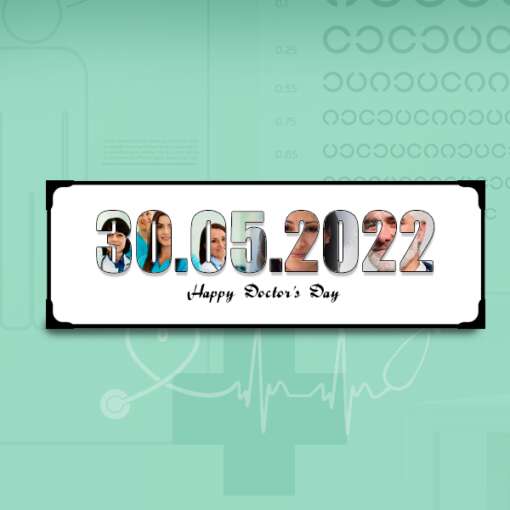 Personalized Frame The Date Lamination | Doctors Day 2