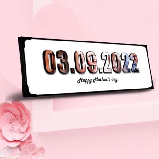 Personalized Frame The Date Lamination | Mothers Day 1