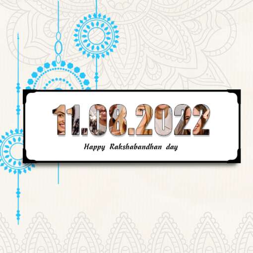 Personalized Frame The Date Lamination | Rakshabandhan Day 2