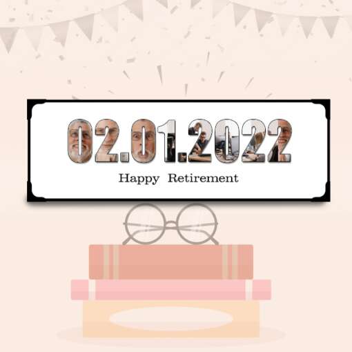 Personalized Frame The Date Lamination | Retirement 2