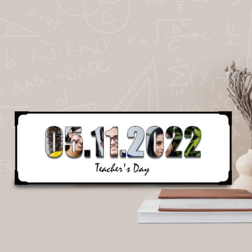 Personalized Frame The Date Lamination | Teachers Day 2