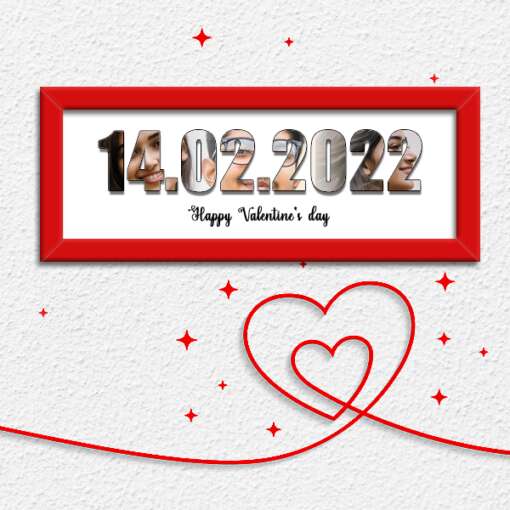 Personalized Frame The Date | Valentines Day 2