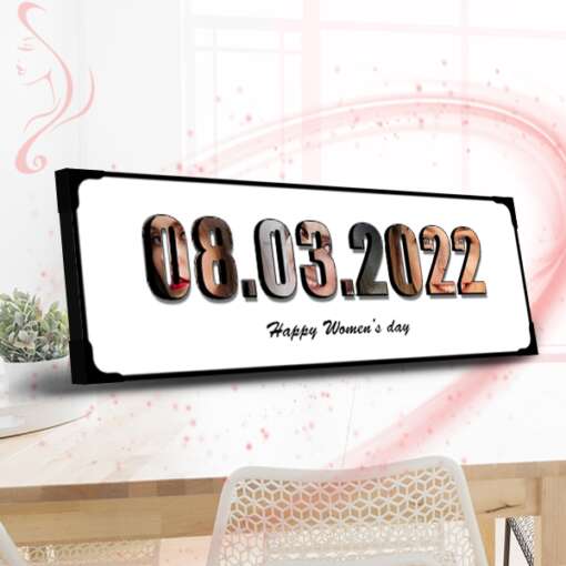 Personalized Frame The Date Lamination | Womens Day 1