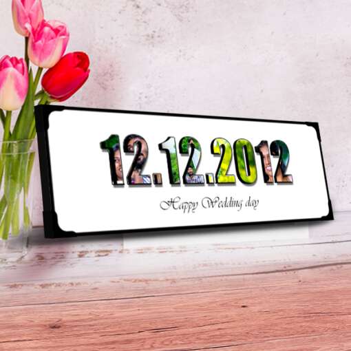 Personalized Frame The Date Lamination | Wedding 1