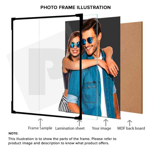 Personalized Mosaic photo frame lamination | Wedding gift 3