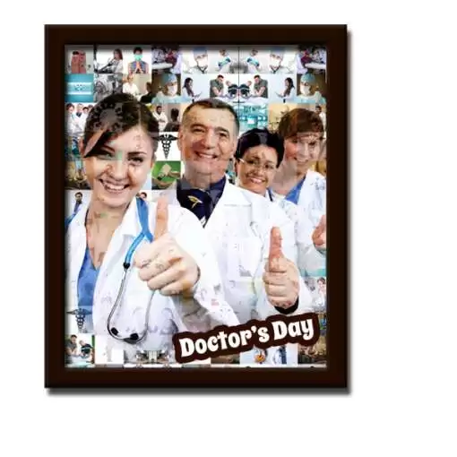 Personalized Mosaic photo frame | Doctors Day gift 2