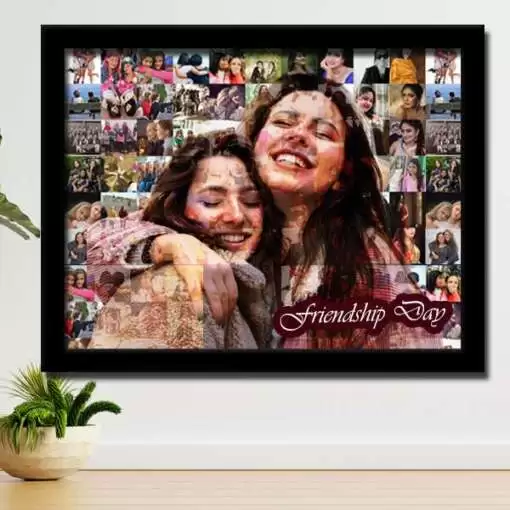 Personalized Mosaic photo frame | Friendship Day Gift for Girls 1