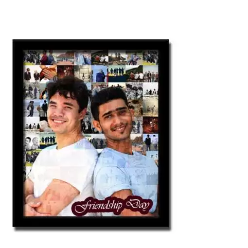 Personalized Mosaic photo frame | Friendship Day Gift for boy 2