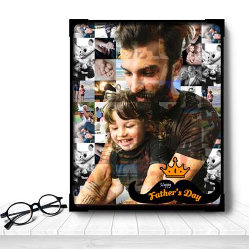 Personalized Mosaic photo frame Lamination | Fathers Day Gift 1