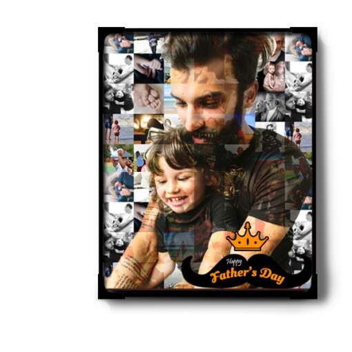 Personalized Mosaic photo frame Lamination | Fathers Day Gift 2