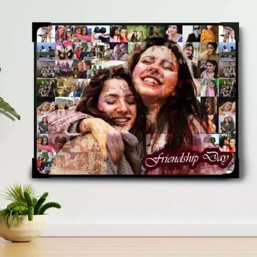 Personalized Mosaic photo frame Lamination | Friendship Day Gift for Girls 1