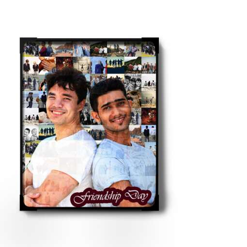 Personalized Mosaic photo frame Lamination | Friendship Day Gift for boy 2