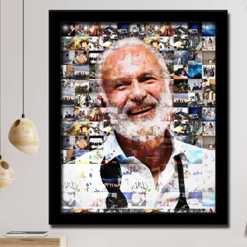 Personalized Mosaic photo frame | Retirement Day Gift 1