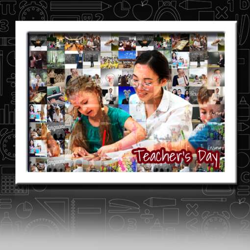 Personalized Mosaic photo frame | Teachers Day Gift 1